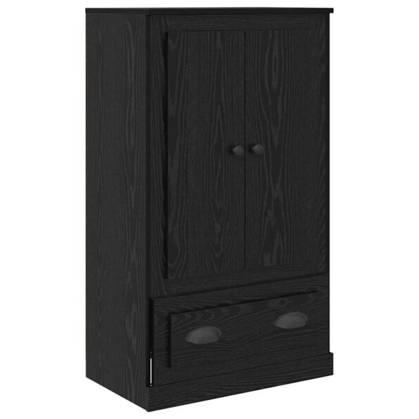 vidaXL Highboard so zásuvkou 3 pcs Čierny dub Kompozitné drevo – Obrázok 7