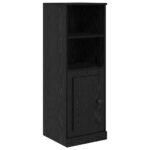vidaXL Highboard so zásuvkou 3 pcs Čierny dub Kompozitné drevo – Obrázok 8