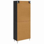 vidaXL Highboard Čierny dub 69,5 x 34 x 90 cm Kompozitné drevo – Obrázok 10