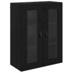 vidaXL Highboard Čierny dub 69,5 x 34 x 90 cm Kompozitné drevo – Obrázok 7