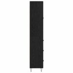 vidaXL Highboard Čierny dub 69,5 x 34 x 90 cm Kompozitné drevo – Obrázok 9