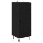 vidaXL Highboard Čierny dub 34,5 x 34 x 90 cm Kompozitné drevo – Obrázok 6
