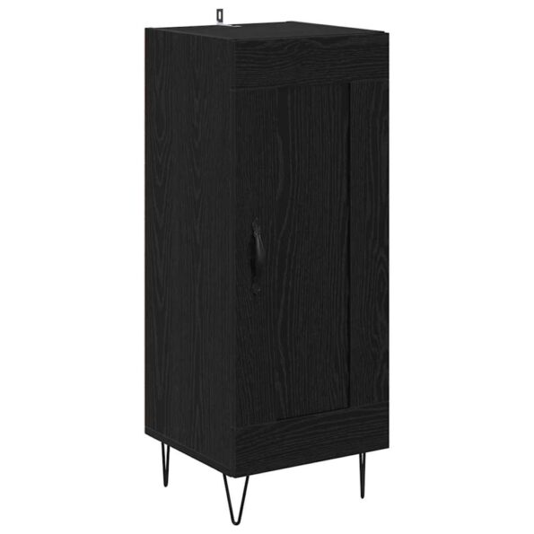 vidaXL Highboard Čierny dub 34,5 x 34 x 90 cm Kompozitné drevo – Obrázok 6