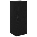 vidaXL Highboard Čierny dub 34,5 x 34 x 90 cm Kompozitné drevo – Obrázok 7