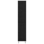vidaXL Highboard Čierny dub 34,5 x 34 x 90 cm Kompozitné drevo – Obrázok 8