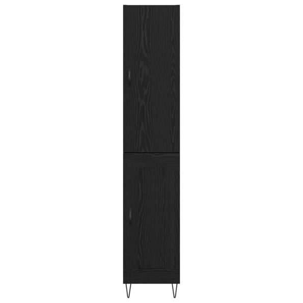 vidaXL Highboard Čierny dub 34,5 x 34 x 90 cm Kompozitné drevo – Obrázok 8