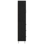 vidaXL Highboard Čierny dub 34,5 x 34 x 90 cm Kompozitné drevo – Obrázok 9