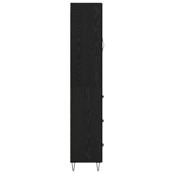vidaXL Highboard Čierny dub 34,5 x 34 x 90 cm Kompozitné drevo – Obrázok 9