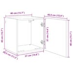 vidaXL Stenná jednotka pre TV 5 pcs Staré drevo Kompozitné drevo – Obrázok 12