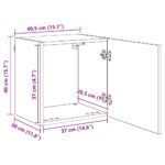 vidaXL TV nástenne jednotky 4 pcs Čierny dub Kompozitné drevo – Obrázok 10