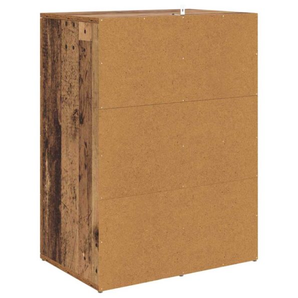 vidaXL Komody so zásuvkou Corona 2 pcs Staré drevo 59 x 39 x 80 cm – Obrázok 9