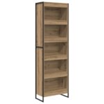vidaXL Knižnica 2 pcs Remeselnícky dub 60 x 30 x 189,5 cm – Obrázok 2