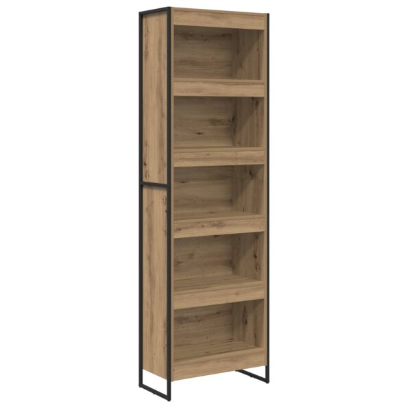 vidaXL Knižnica 2 pcs Remeselnícky dub 60 x 30 x 189,5 cm – Obrázok 2