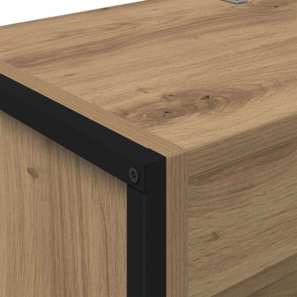 vidaXL Knižnica 2 pcs Remeselnícky dub 60 x 30 x 189,5 cm – Obrázok 8