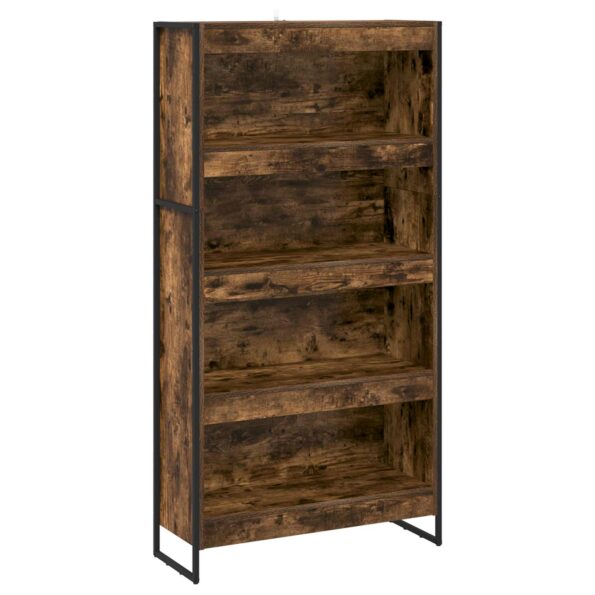 vidaXL Knižnica 2 pcs Dymová dub 80 x 30 x 155 cm Kompozitné drevo – Obrázok 2