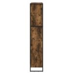 vidaXL Knižnica 2 pcs Dymová dub 80 x 30 x 155 cm Kompozitné drevo – Obrázok 6
