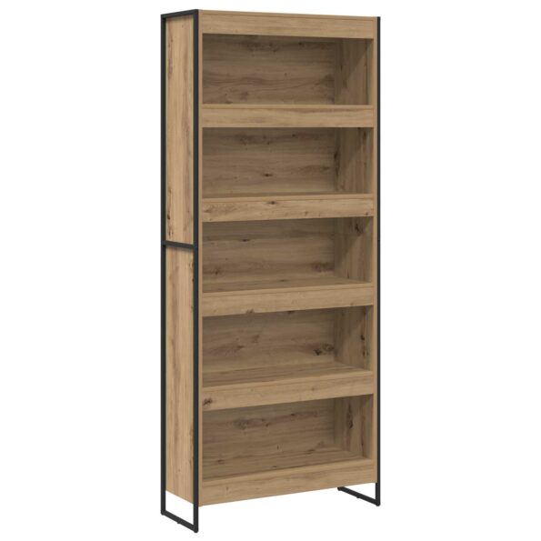vidaXL Knižnica 2 pcs Remeselnícky dub 80 x 30 x 189,5 cm – Obrázok 2