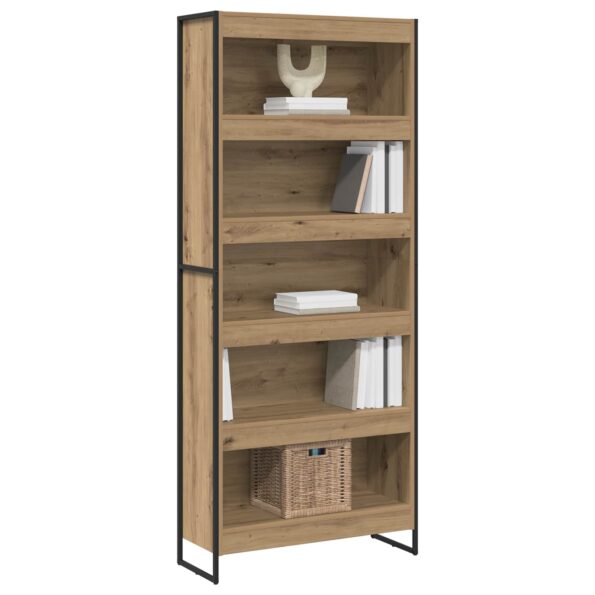 vidaXL Knižnica 2 pcs Remeselnícky dub 80 x 30 x 189,5 cm – Obrázok 3