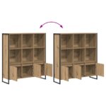 vidaXL Knižnica 2 pcs Remeselnícky dub 99,5 x 30 x 108 cm – Obrázok 11