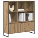 vidaXL Knižnica 2 pcs Remeselnícky dub 99,5 x 30 x 108 cm – Obrázok 3