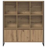 vidaXL Knižnica 2 pcs Remeselnícky dub 99,5 x 30 x 108 cm – Obrázok 6