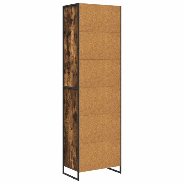 vidaXL Vysoké skrinky 2 pcs Dymová dub 60 x 36 x 200 cm – Obrázok 8