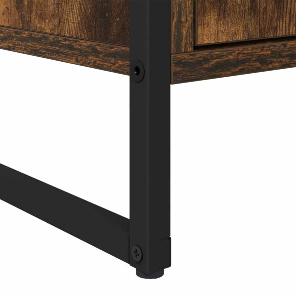 vidaXL Servírovacia skriňa 2 pcs Dymová dub 81 x 36 x 150.5 cm – Obrázok 10