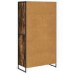 vidaXL Servírovacia skriňa 2 pcs Dymová dub 81 x 36 x 150.5 cm – Obrázok 8