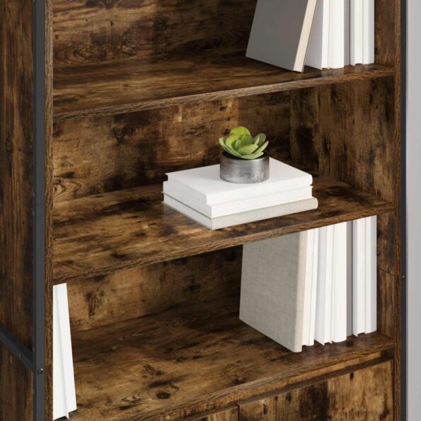 vidaXL Vysoké skrinky 2 pcs Dymová dub 60 x 36 x 300 cm – Obrázok 4