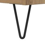 vidaXL Highboard 2 pcs Remeselný dub Konštrukčné drevo a sklo – Obrázok 12
