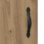 vidaXL Highboard 2 pcs Remeselný dub Konštrukčné drevo a sklo – Obrázok 13