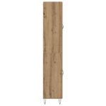 vidaXL Highboard 2 pcs Remeselný dub Konštrukčné drevo a sklo – Obrázok 9