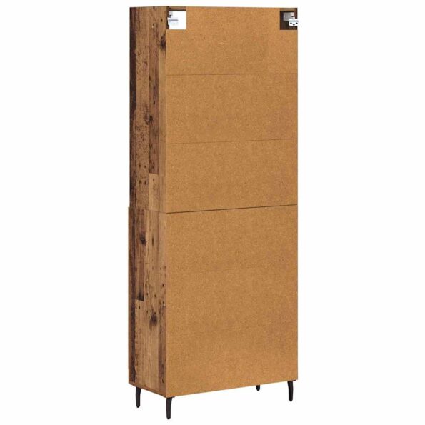 vidaXL Highboard Staré drevo 69,5 x 34 x 180 cm – Obrázok 10