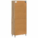 vidaXL Highboard Remeselný dub 69,5 x 34 x 180 cm – Obrázok 10