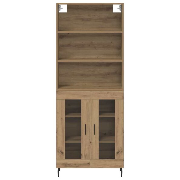 vidaXL Highboard Remeselný dub 69,5 x 34 x 180 cm – Obrázok 8