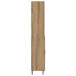 vidaXL Highboard Remeselný dub 69,5 x 34 x 180 cm – Obrázok 9