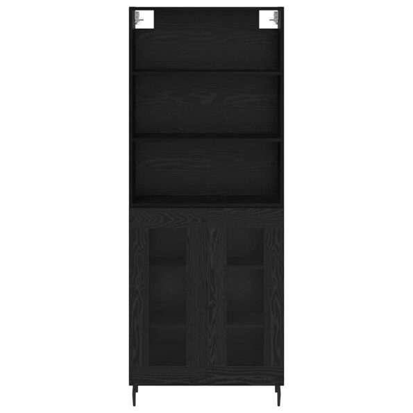 vidaXL Highboard Čierny dub 69,5 x 34 x 180 cm – Obrázok 8
