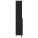 vidaXL Highboard Čierny dub 69,5 x 34 x 180 cm – Obrázok 9