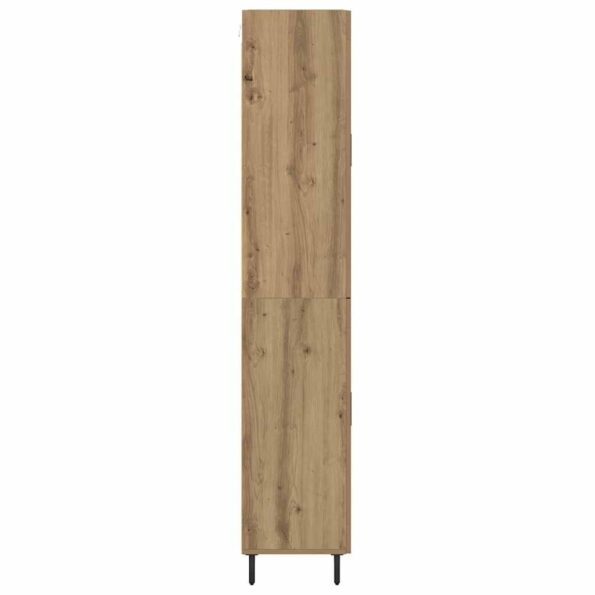 vidaXL Highboard Staré drevo 69,5 x 34 x 180 cm – Obrázok 9