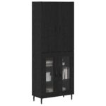 vidaXL Highboard Remeselný dub 69,5 x 34 x 180 cm – Obrázok 3