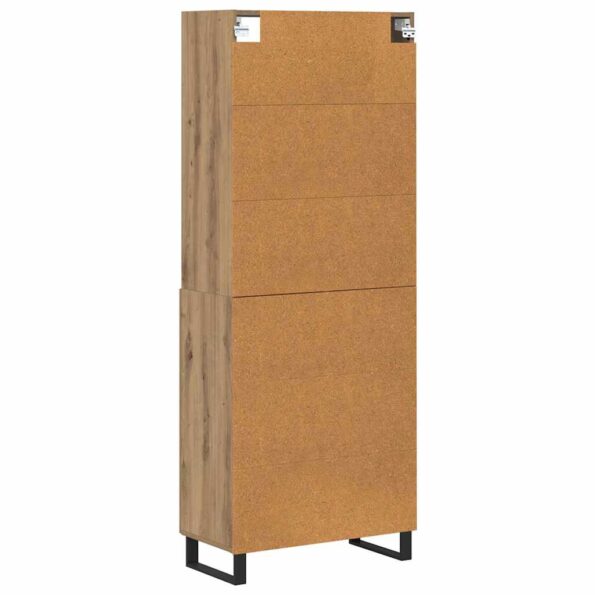 vidaXL Highboard Remeselný dub 69,5 x 34 x 180 cm Kompozitné drevo – Obrázok 10