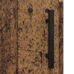 vidaXL Highboard 2 pcs Staré drevo Drevovláknitá doska a sklo – Obrázok 13