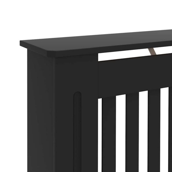 vidaXL Kryt radiátora 2 pcs Čierna 112 x 19 x 81.5 cm Kompozitné drevo – Obrázok 9
