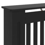 vidaXL Kryt radiátora 2 pcs Čierna 172 x 19 x 81.5 cm Kompozitné drevo – Obrázok 9