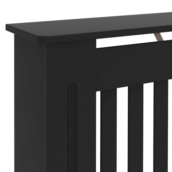 vidaXL Kryt radiátora 2 pcs Čierna 172 x 19 x 81.5 cm Kompozitné drevo – Obrázok 9
