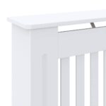 vidaXL Kryt radiátora 2 pcs Biela 78 x 19 x 81.5 cm Kompozitné drevo – Obrázok 8