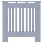 vidaXL Kryt radiátora 2 pcs Sivá 78 x 19 x 81.5 cm Kompozitné drevo – Obrázok 4