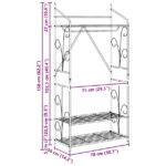 vidaXL Otvorená skriňa Jednofarebný – Obrázok 10