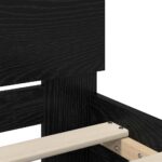 vidaXL Rám postele Čierny dub 120 x 190 cm Kompozitné drevo – Obrázok 9