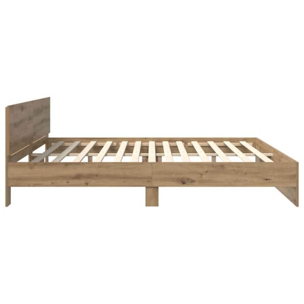 vidaXL Rám postele Remeselný dub 180 x 200 cm Kompozitné drevo – Obrázok 7